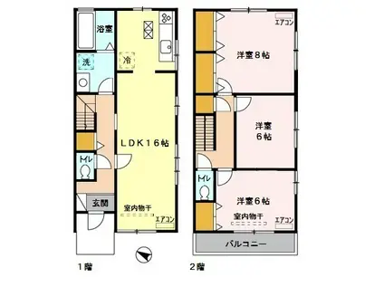 フェルムバレ(3LDK)の間取り写真