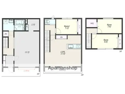 GRACE PAL(3LDK)の間取り写真