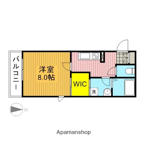 LA CASA FELICE(1K/1階)の間取り写真