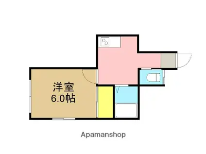 サニーハイツ(1K/1階)の間取り写真