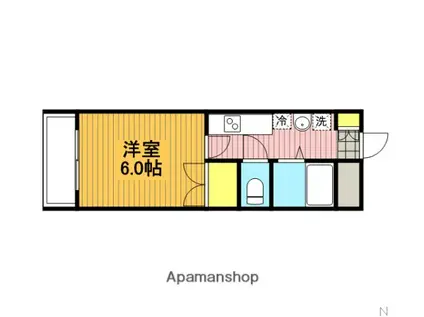 スターハイツ(1K/3階)の間取り写真