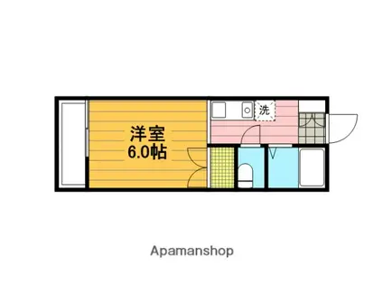 カレッジハウス10(1K/1階)の間取り写真