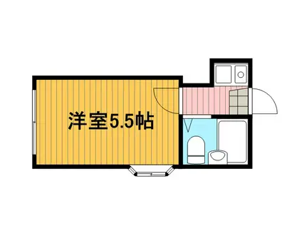 レインパレス(1K/1階)の間取り写真