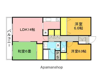 ステラ浦和(3LDK/1階)の間取り写真