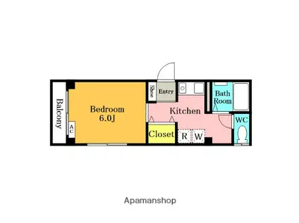 PRE・RAUM(1K/1階)の間取り写真