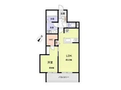 RICOTT URAWA(1LDK/1階)の間取り写真