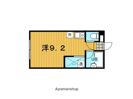 ピュアーサイン(ワンルーム/1階)の間取り写真