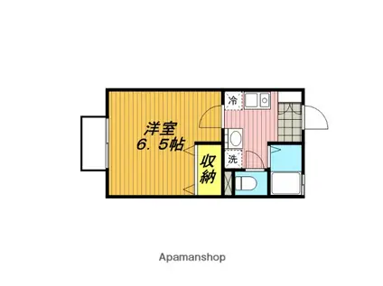 グレイスヒル三橋A棟(1K/1階)の間取り写真