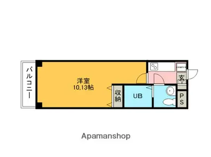 アメニティ1番館(1K/1階)の間取り写真