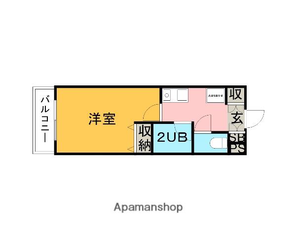 アクシーズⅤ(1K/5階)の間取り写真