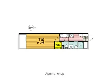 パークホームズ川口幸町センターステージ(1K/6階)の間取り写真