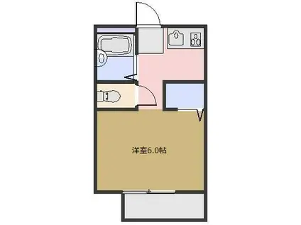 パナホーム諏訪(ワンルーム/2階)の間取り写真