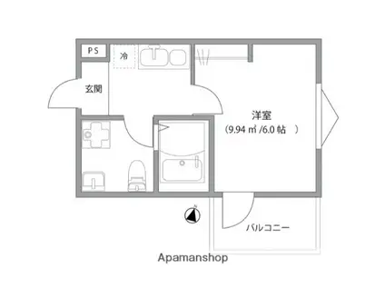 DELIGHT TOWN(1K/3階)の間取り写真