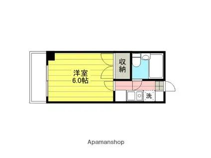 ヴェルディーノ(1K/1階)の間取り写真