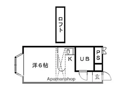 ベルピア東大宮第8-2(ワンルーム/2階)の間取り写真