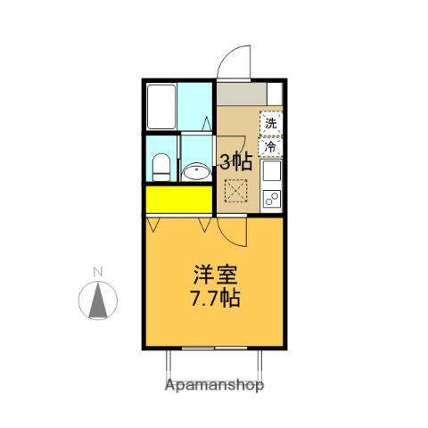 ドマーニ東大宮(1K/1階)の間取り写真