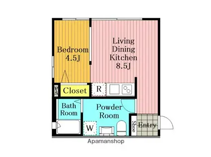 ノヴァメモリア大宮(1LDK/3階)の間取り写真