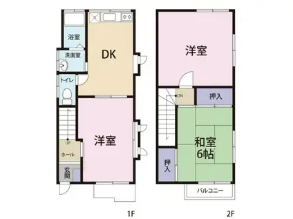 デュアル・ハウス(3DK)の間取り写真