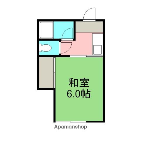 旭コーポ(1K/2階)の間取り写真
