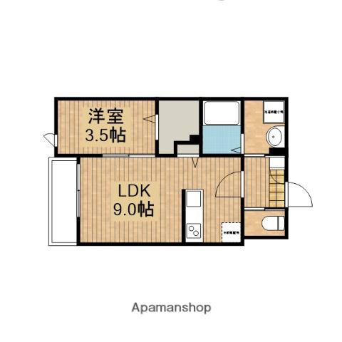KEIAI RESIDENCE 北越谷Ⅱ(1LDK/1階)の間取り写真