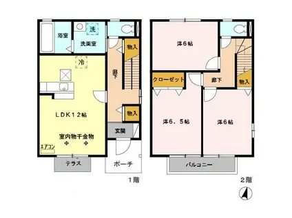 プリムローズ IV(3LDK)の間取り写真