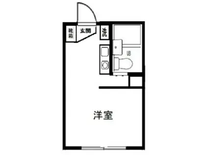 クロノス神田(ワンルーム/2階)の間取り写真