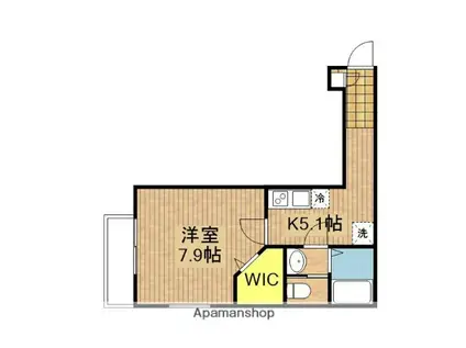 キャメル東藤沢(1K/2階)の間取り写真