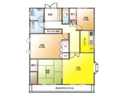 東武鉄道野田線 北大宮駅 徒歩8分 2階建 築31年(3LDK)の間取り写真