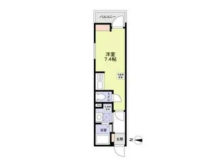 FIKA 大宮日進(ワンルーム/2階)の間取り写真