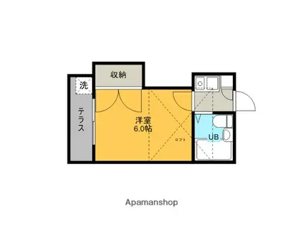 日進プラザB棟(1K/1階)の間取り写真