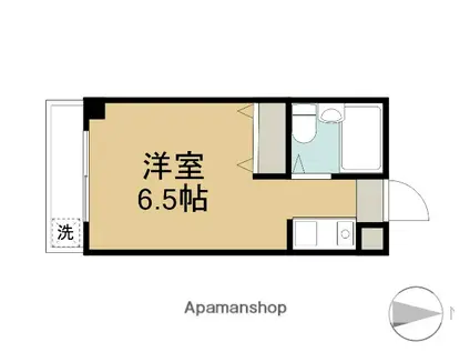 リファレンス草加八幡町(ワンルーム/2階)の間取り写真