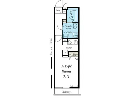 リブリ・ヴァータジェム(1K/2階)の間取り写真