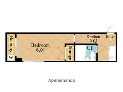 グラッドハイム(1K/1階)の間取り写真