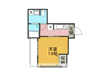 サン・リーフ(1K/3階)の間取り写真