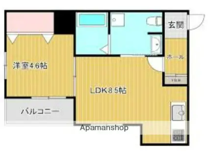 リーブルファイン大宮天沼町(1LDK/2階)の間取り写真