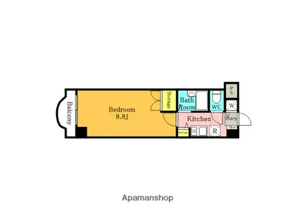 エレガンス(1K/5階)の間取り写真