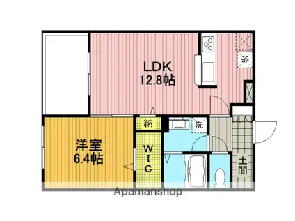 スペリオル(1LDK/2階)の間取り写真