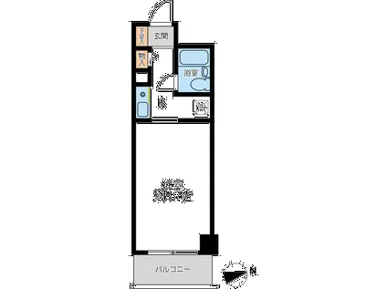 CASSIA南浦和(ワンルーム/4階)の間取り写真