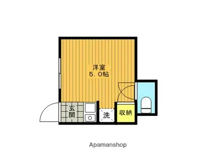 浦和彩々(ワンルーム/1階)の間取り写真