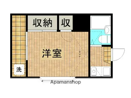 レオパレス武蔵浦和第13(1K/2階)の間取り写真
