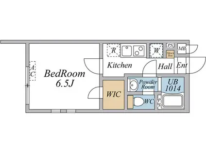 リブリ・西浦和(1K/3階)の間取り写真