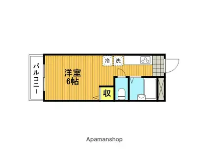 キャネックス(1K/1階)の間取り写真