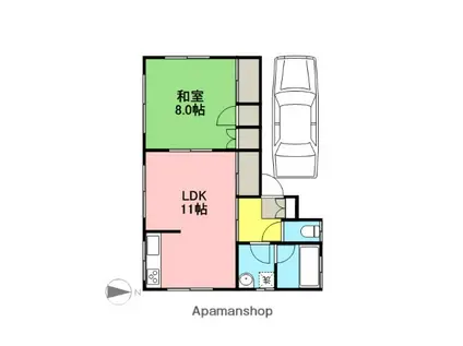 つくばエクスプレス 三郷中央駅 徒歩5分 1階建 築25年(1LDK)の間取り写真