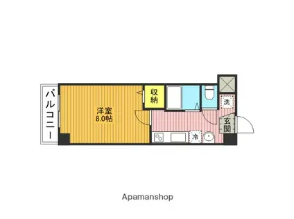 ヴェルステージ西川口Ⅱ(1K/2階)の間取り写真