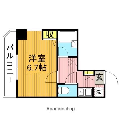 アンセラジオ川口(1K/9階)の間取り写真
