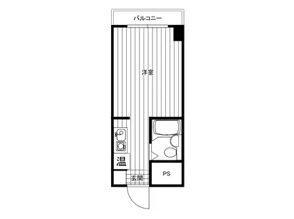 カレッジハイツASAKA Ⅰ(ワンルーム/2階)の間取り写真