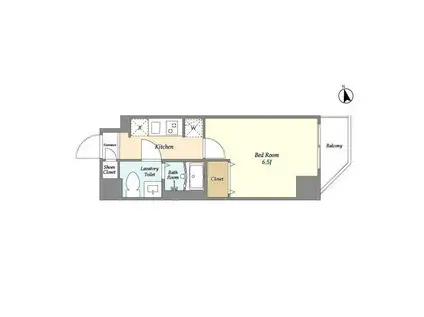 アルファコート西川口27(1K/11階)の間取り写真