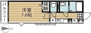アウラ武蔵浦和(1K/1階)の間取り写真
