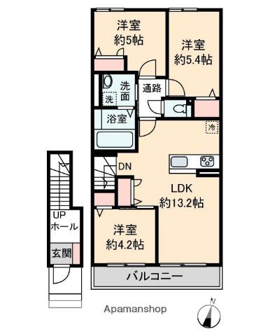 エルツⅠ(3LDK/2階)の間取り写真