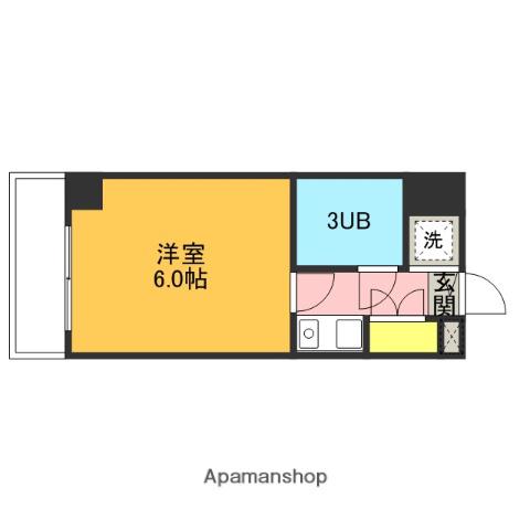 ジョイフル西川口第二(1K/3階)の間取り写真